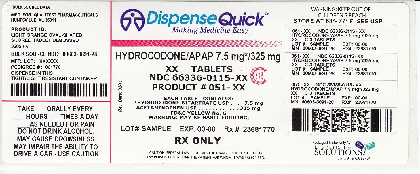 Hydrocodone Bitartrate And Acetaminophen